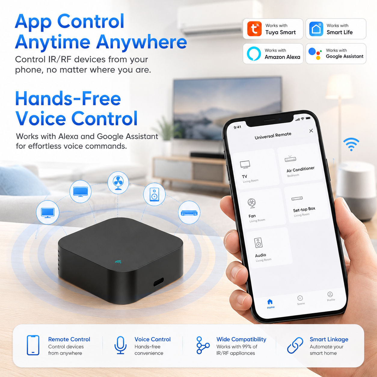 Universal Remote Smart Home - Tuya Smart WiFi IR RF Universal