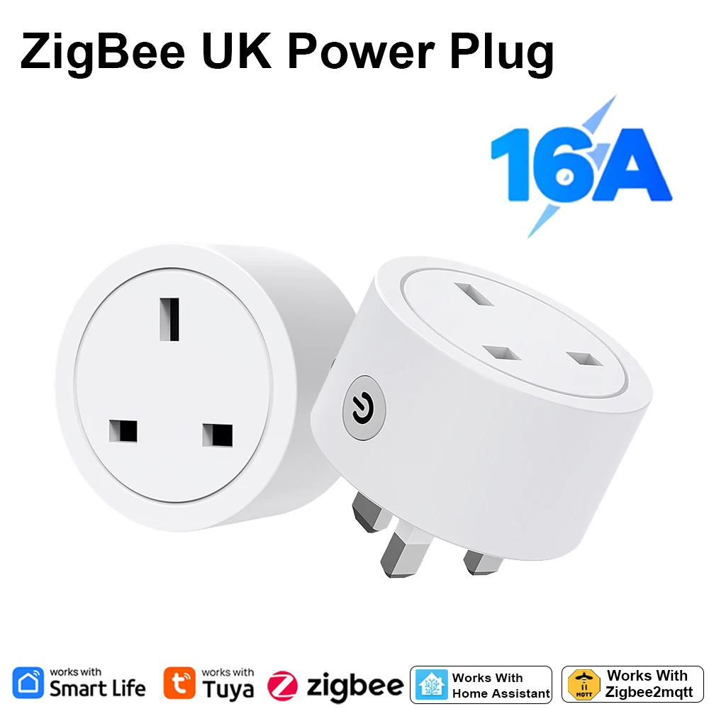 Smart Home Google Assistant - Zigbee Smart Plug 16A UK Socket