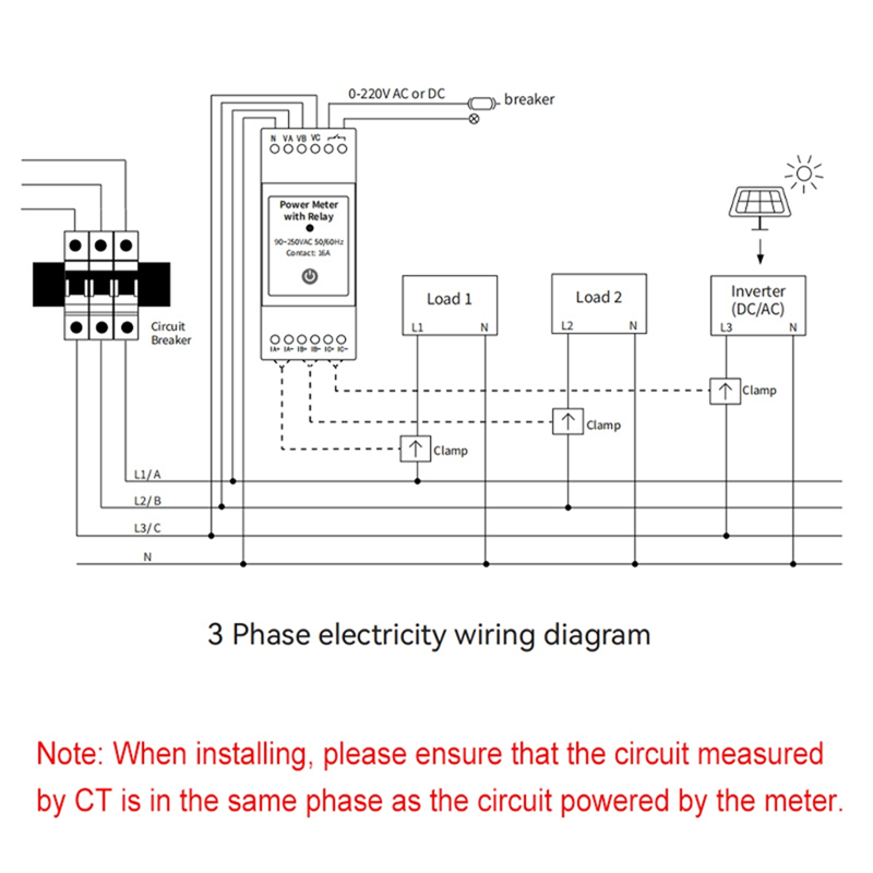 Smart Energy Monitor - B47C Tuya Smart Wifi 3 Phase