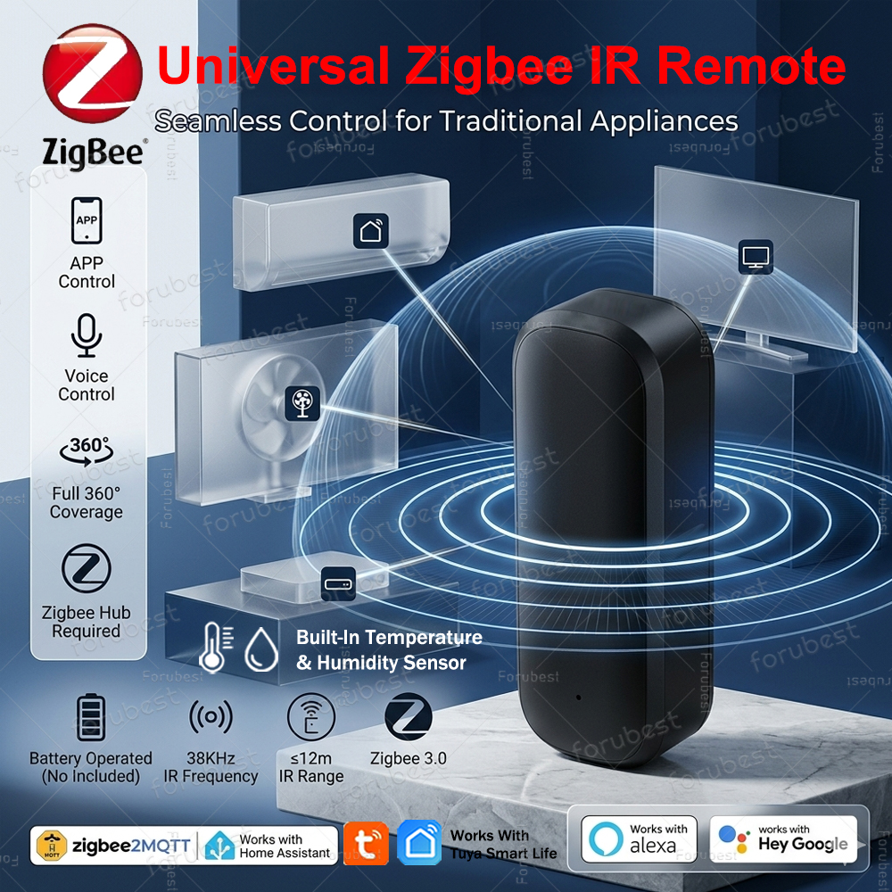 Universal Remote Smart Home - Zigbee IR Remote Control Humidity Temperature