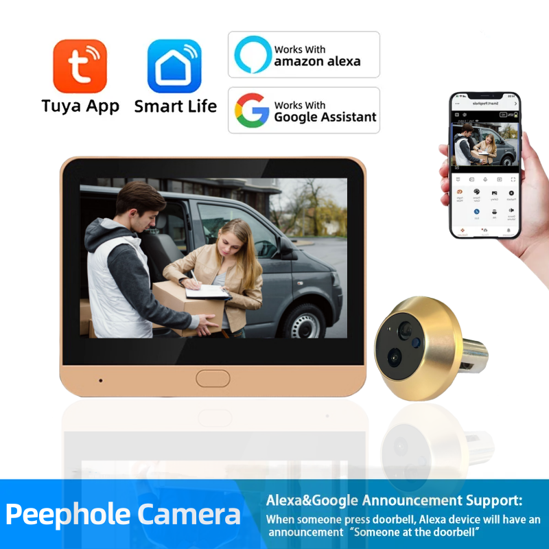 Smart Home Battery Camera - Tuya Smart Wireless 2.4G Wifi Low