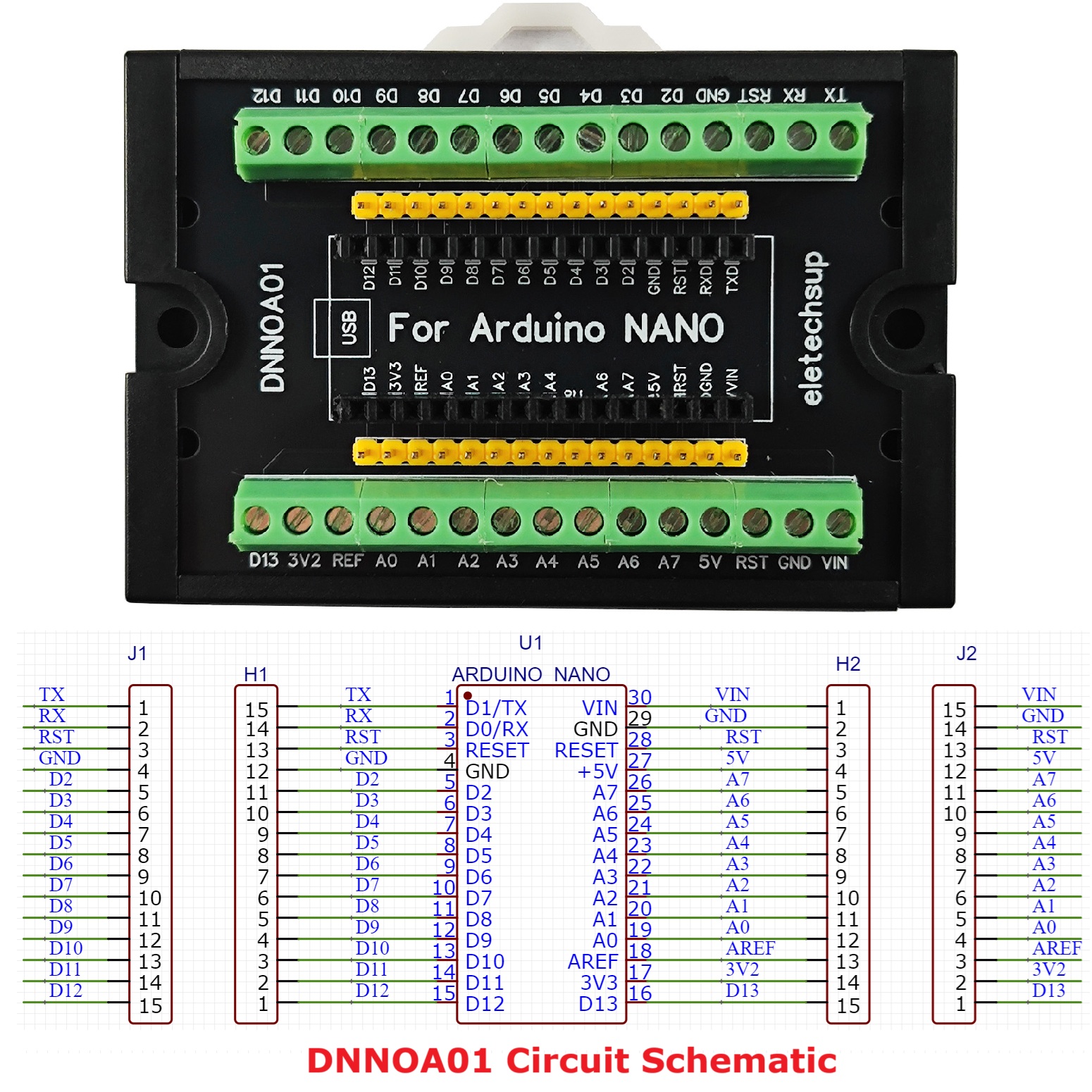 Smart Home With Plc - 3.96MM Mount Screw Terminal Block Adapter