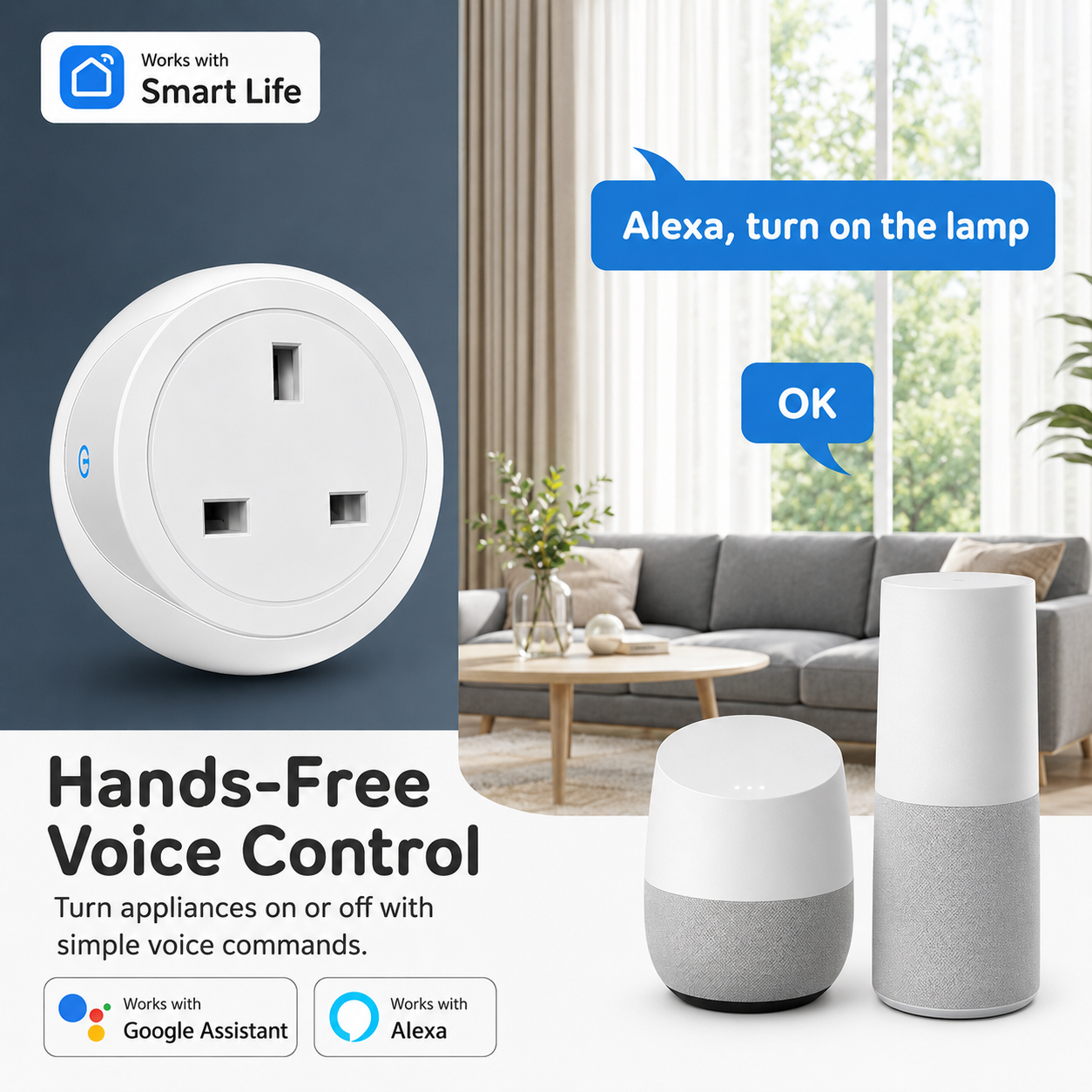 Tuya UK Smart Plug WiFi Blueto - огляд і ціна Smart Energy Monitor
