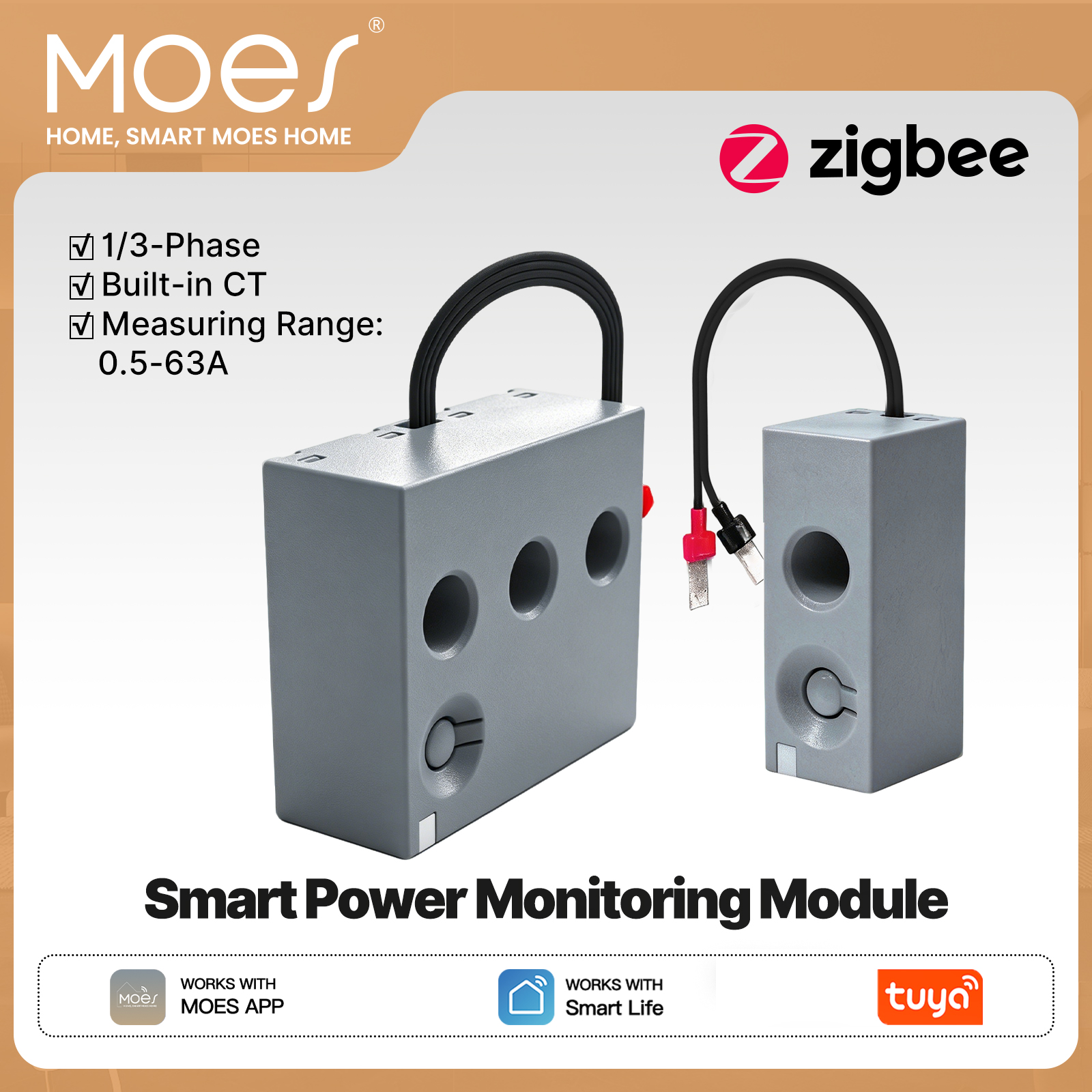 MOES Tuya Zigbee 1-Phase Smart - огляд і ціна Smart Energy Monitor
