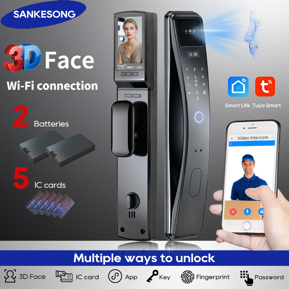SANKESONG Tuya Smart 3D Face D - огляд і ціна Smart Home Battery Camera
