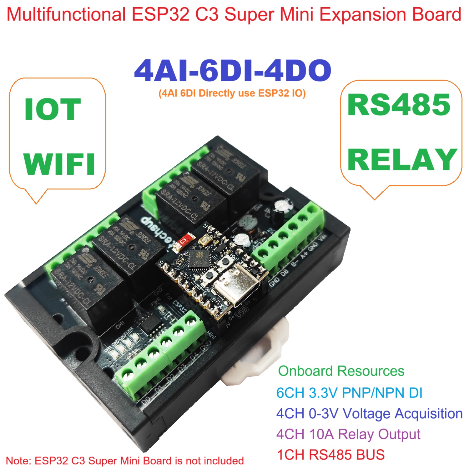 Ultimate ESP32 C3 Relay Module - огляд і ціна Smart Home Kit For Arduino