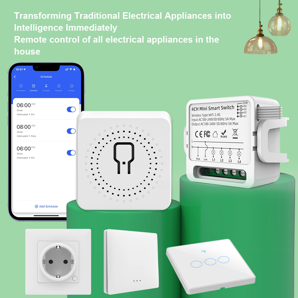 Tuya WiFi Smart Switch 1/2/3/4 - огляд і ціна Smart Home Google Assistant