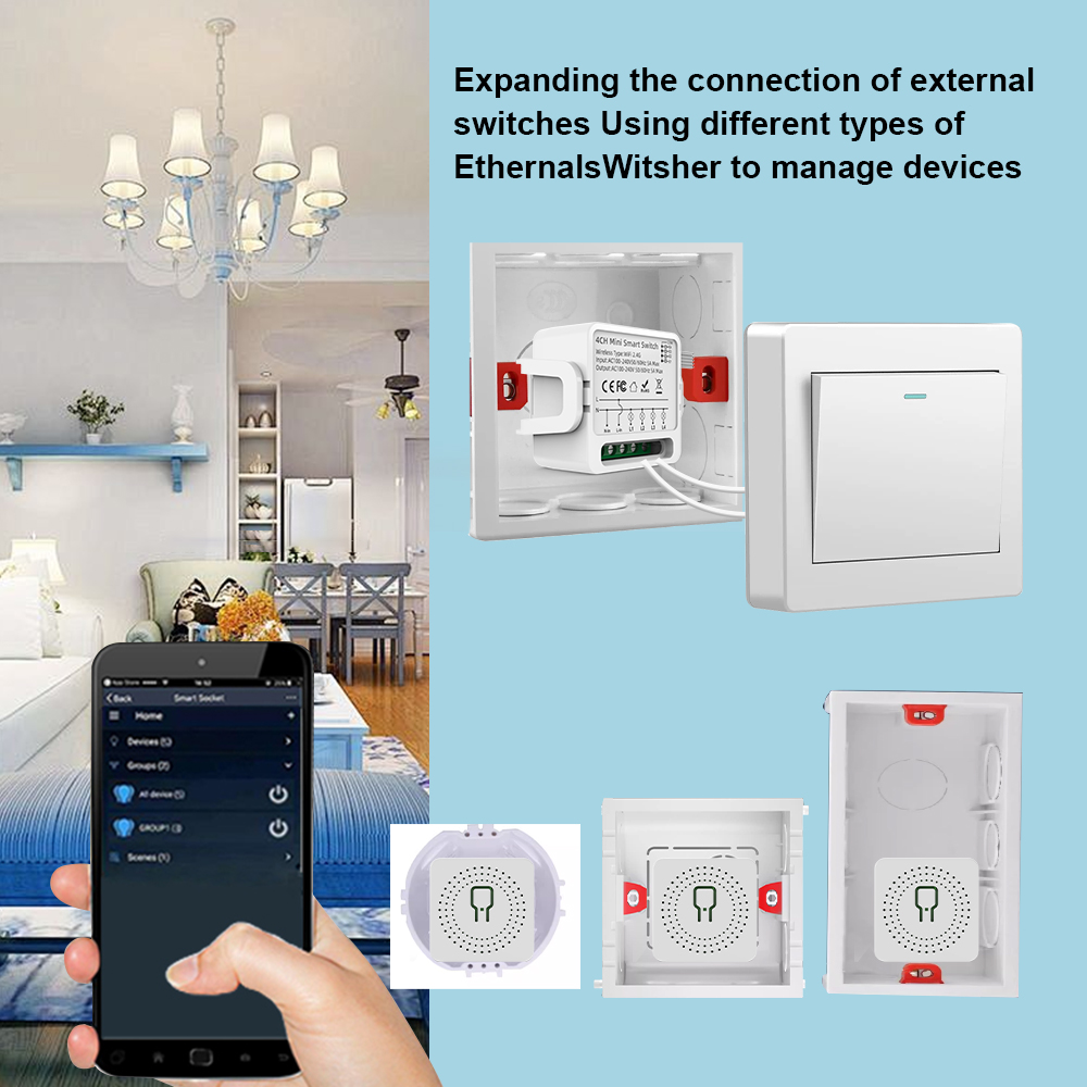 Tuya WiFi Smart Switch 1/2/3/4 - огляд і ціна Smart Home Google Assistant