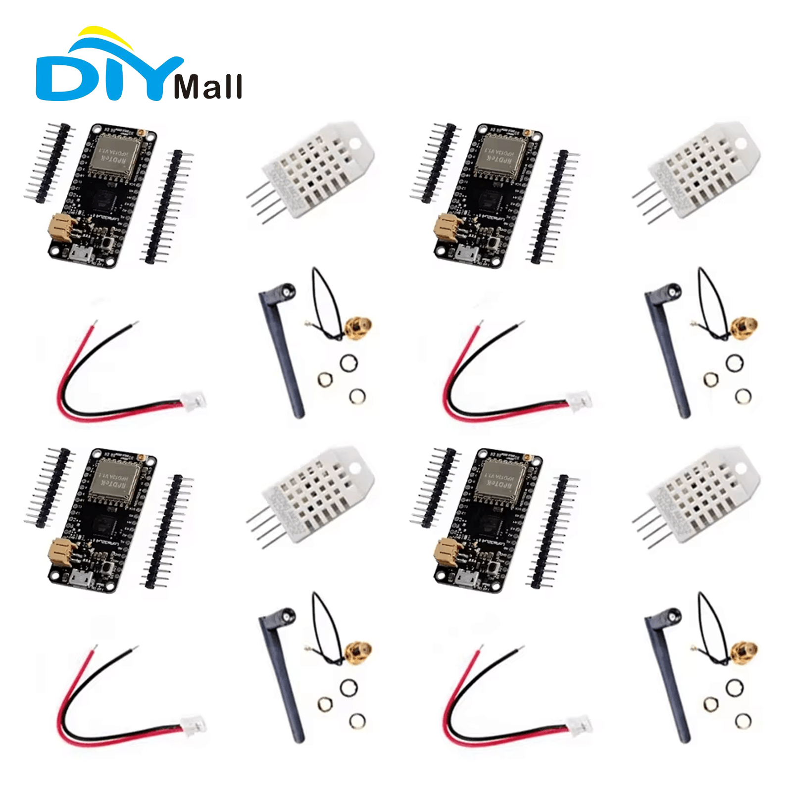 DIYmall 4PCS LoRa32u4 II Devel - огляд і ціна Smart Home Kit For Arduino