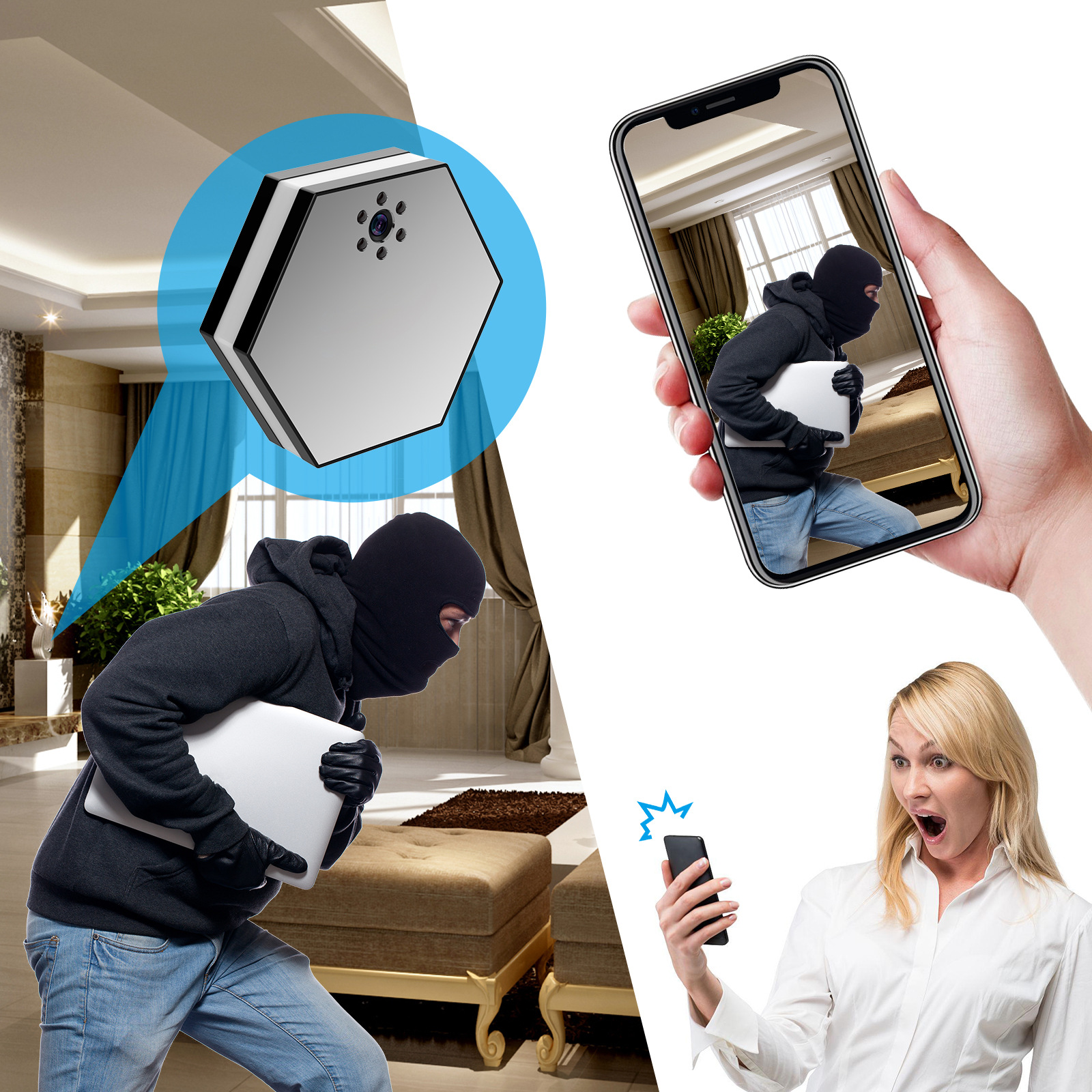 1080P WIFI LED Night Light Hid - огляд і ціна Smart Baby Night Light