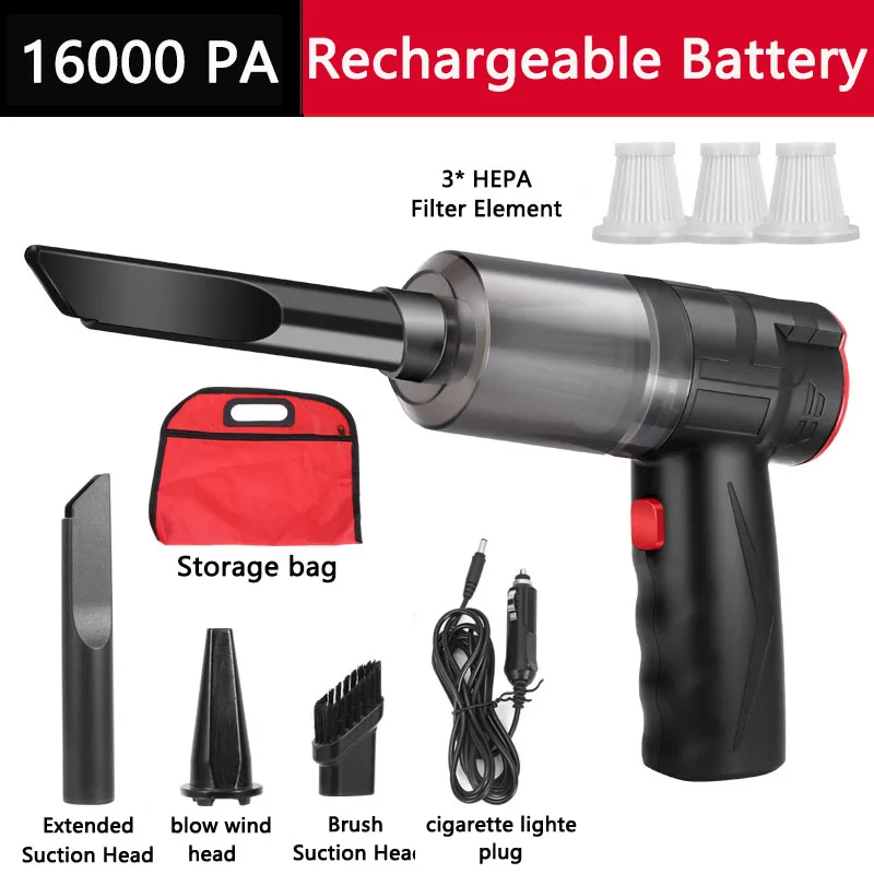 16000PA Powerful Suction Car H - огляд і ціна Vacuum Cleaner Smart Home
