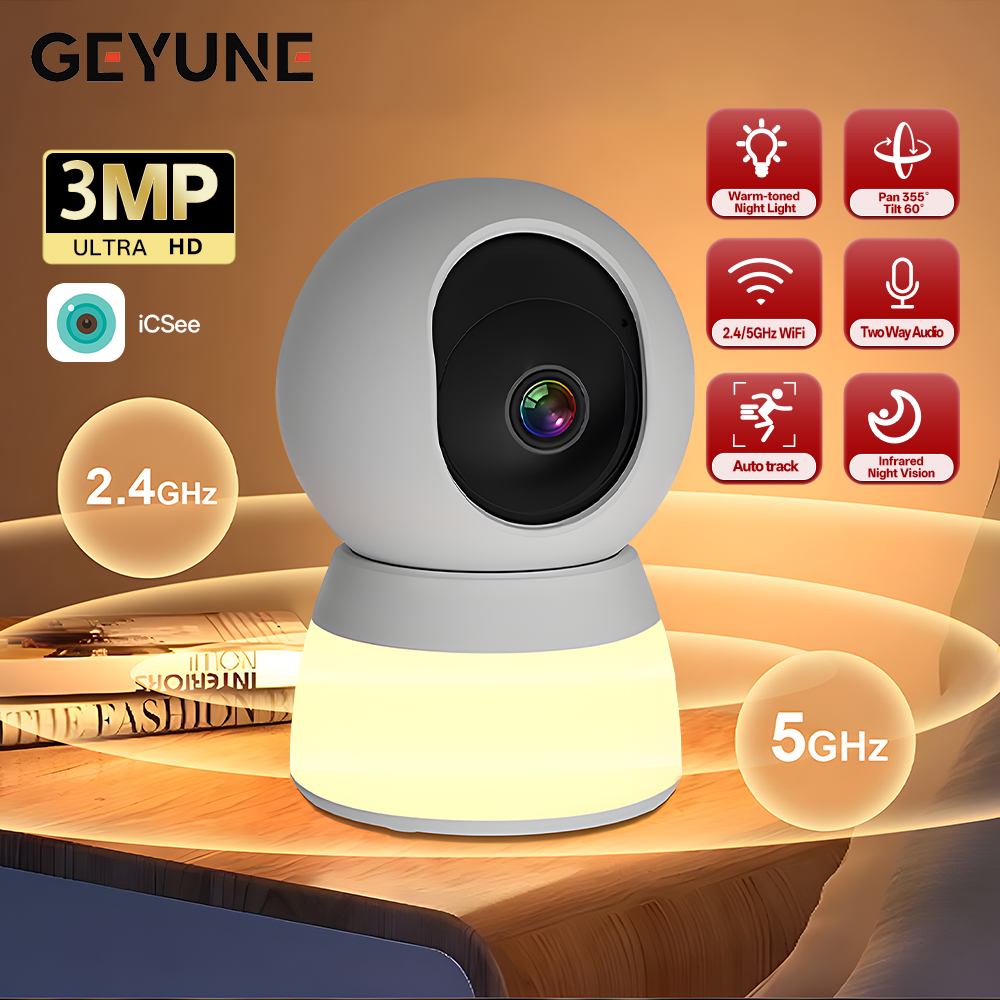 3MP 5G WIFI Camera with night  - огляд і ціна Smart Baby Night Light