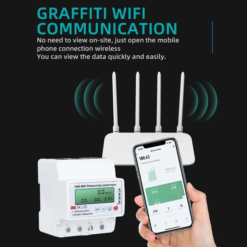 4P 1-100A WiFi Photovoltaic Sm - огляд і ціна Smart Energy Monitor
