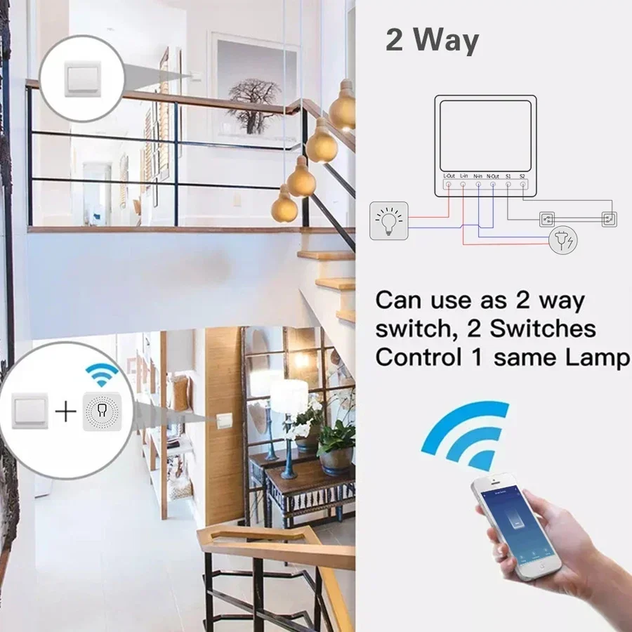 Tuya WiFi Smart Switch Module  - огляд і ціна Smart Home Google Assistant