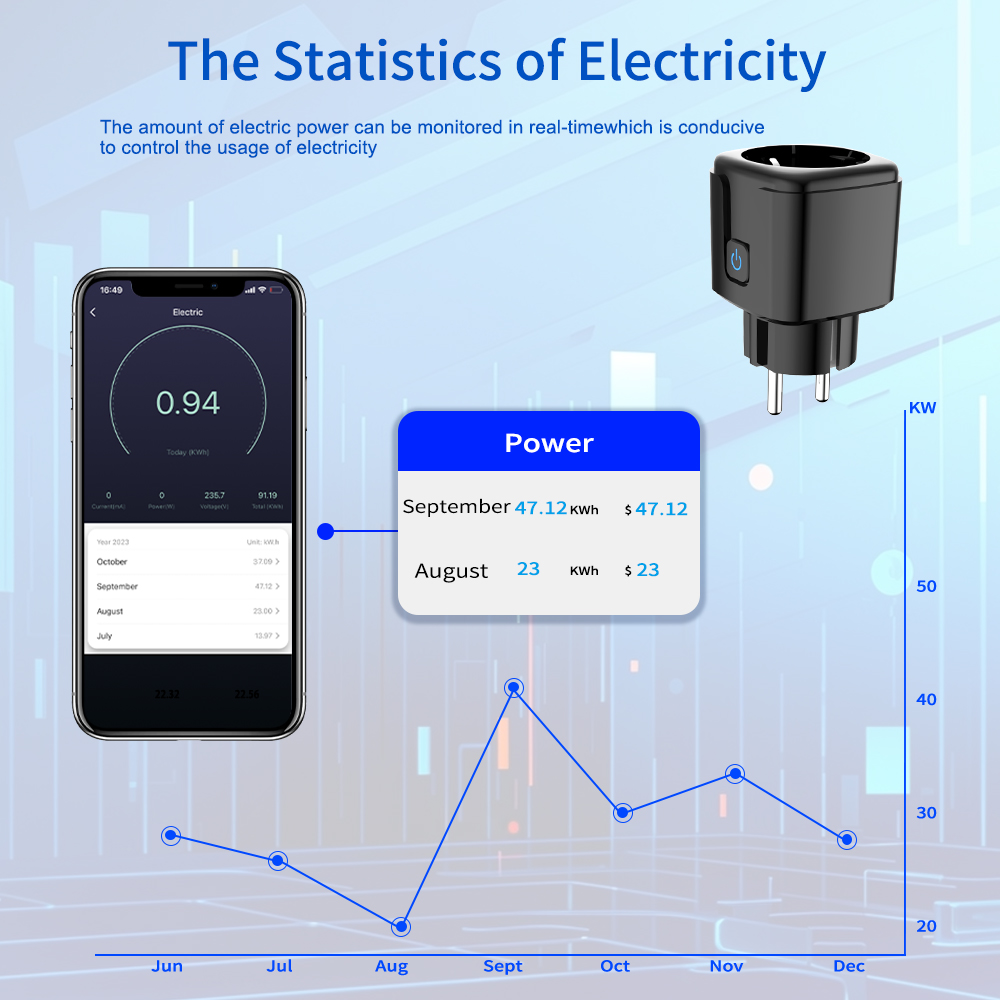 Tuya Smart Socket  WiFi Remote - огляд і ціна Smart Energy Monitor