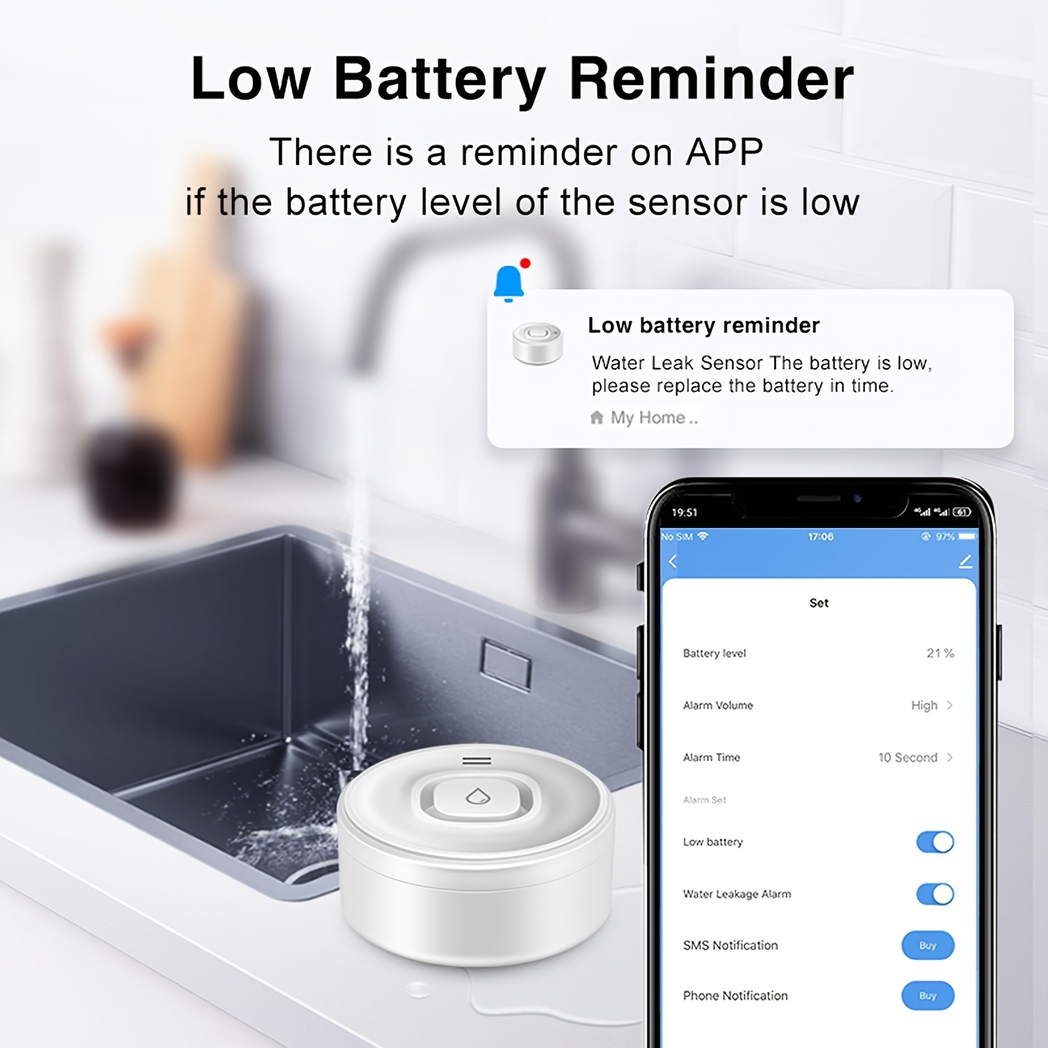 YNF Smart WiFi Water Leak Dete - огляд і ціна Smart Home Ynf