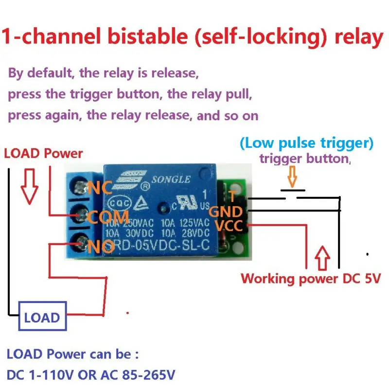 Flip-Flop Latch Relay Module B - огляд і ціна Smart Home Kit For Arduino