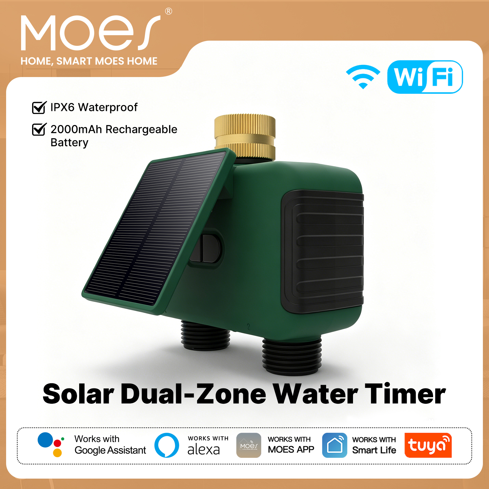 MOES Tuya WiFi Smart Solar Dua - огляд і ціна Smart Home Google Assistant