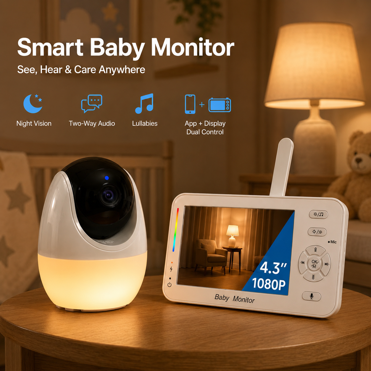 Smart Baby Monitor with Night  - огляд і ціна Smart Baby Night Light