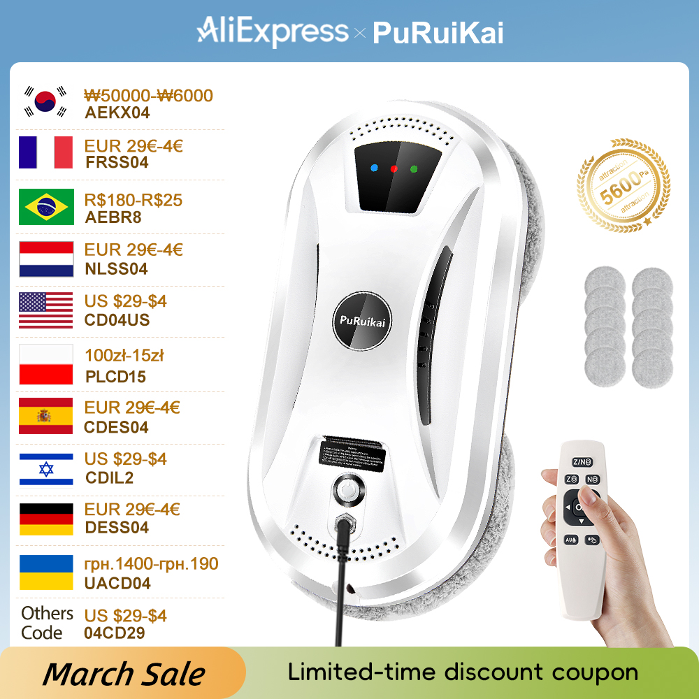 PuRuiKai Home Window Cleaning  - огляд і ціна Vacuum Cleaner Smart Home