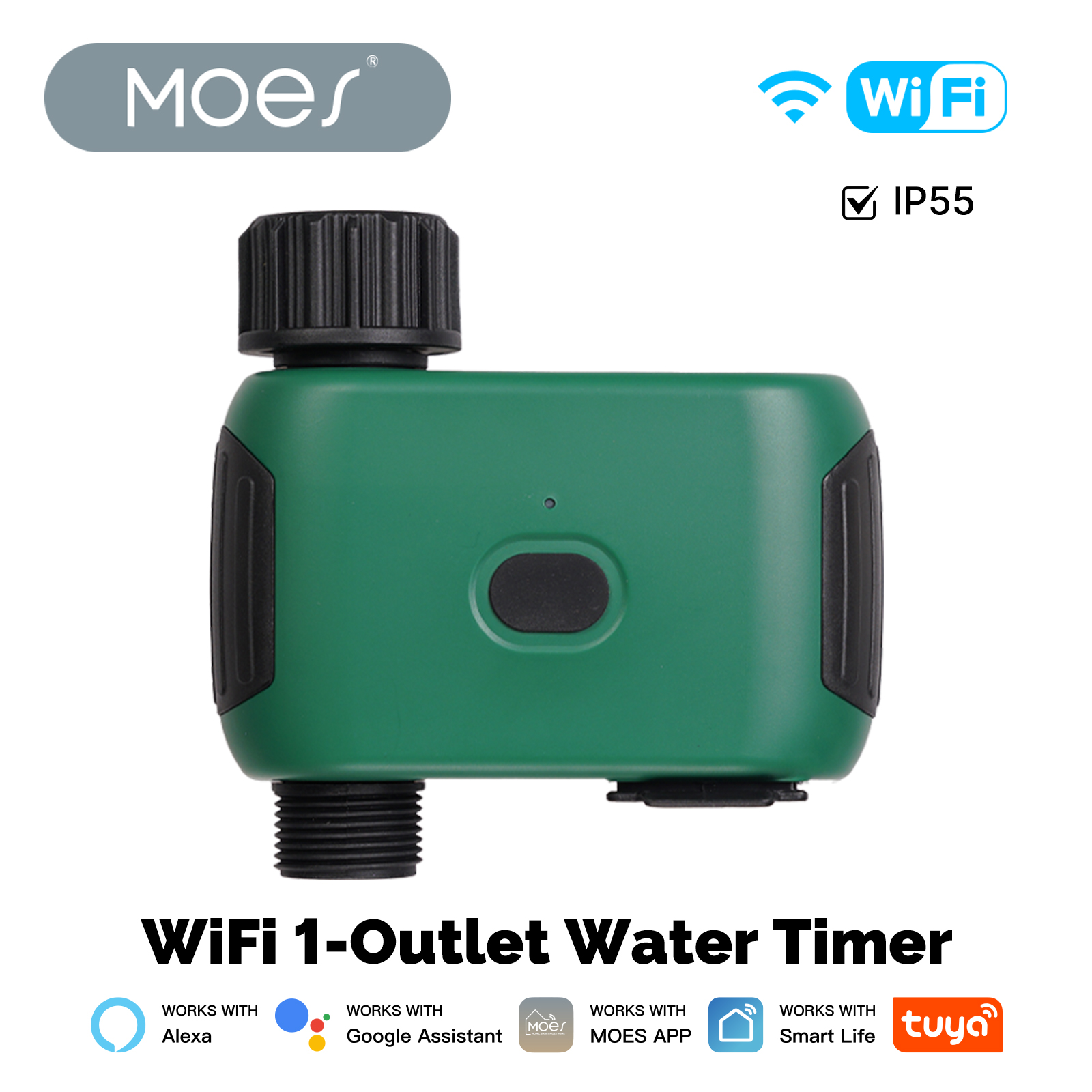 MOES Tuya Smart WiFi 1 Outlet  - огляд і ціна Smart Home Google Assistant