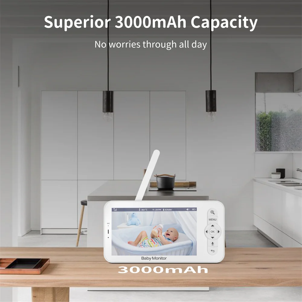 Babystar 5 Inch Wifi Baby Moni - огляд і ціна Smart Home Battery Camera