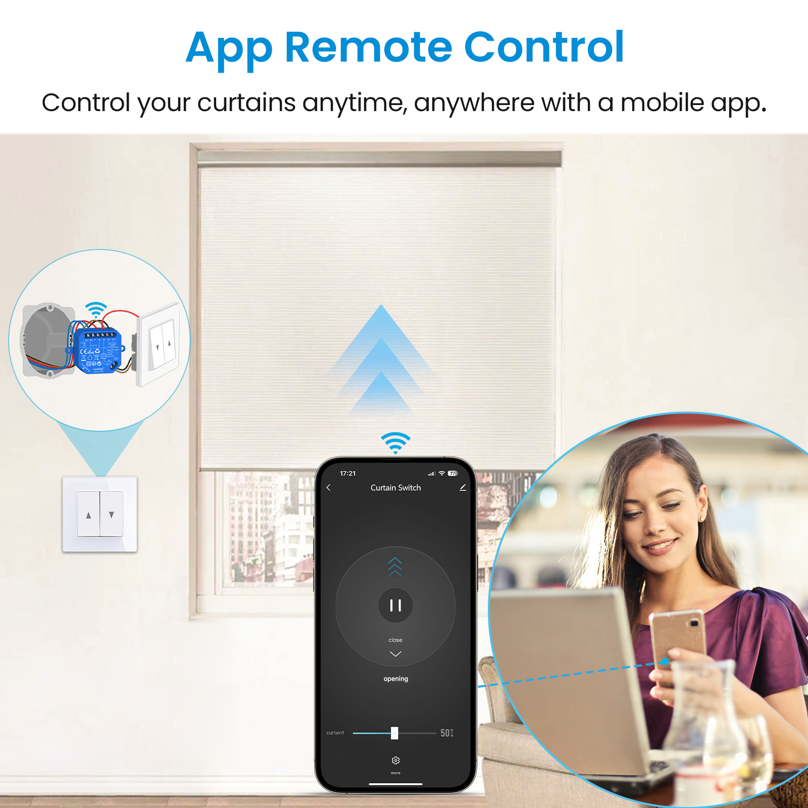 LoraTap Tuya Smart Roller Shut - огляд і ціна Universal Remote Smart Home
