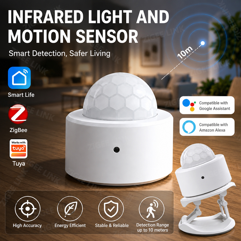 ZigBee 3.0 PIR Motion Sensor W - огляд і ціна Smart Home Google Assistant