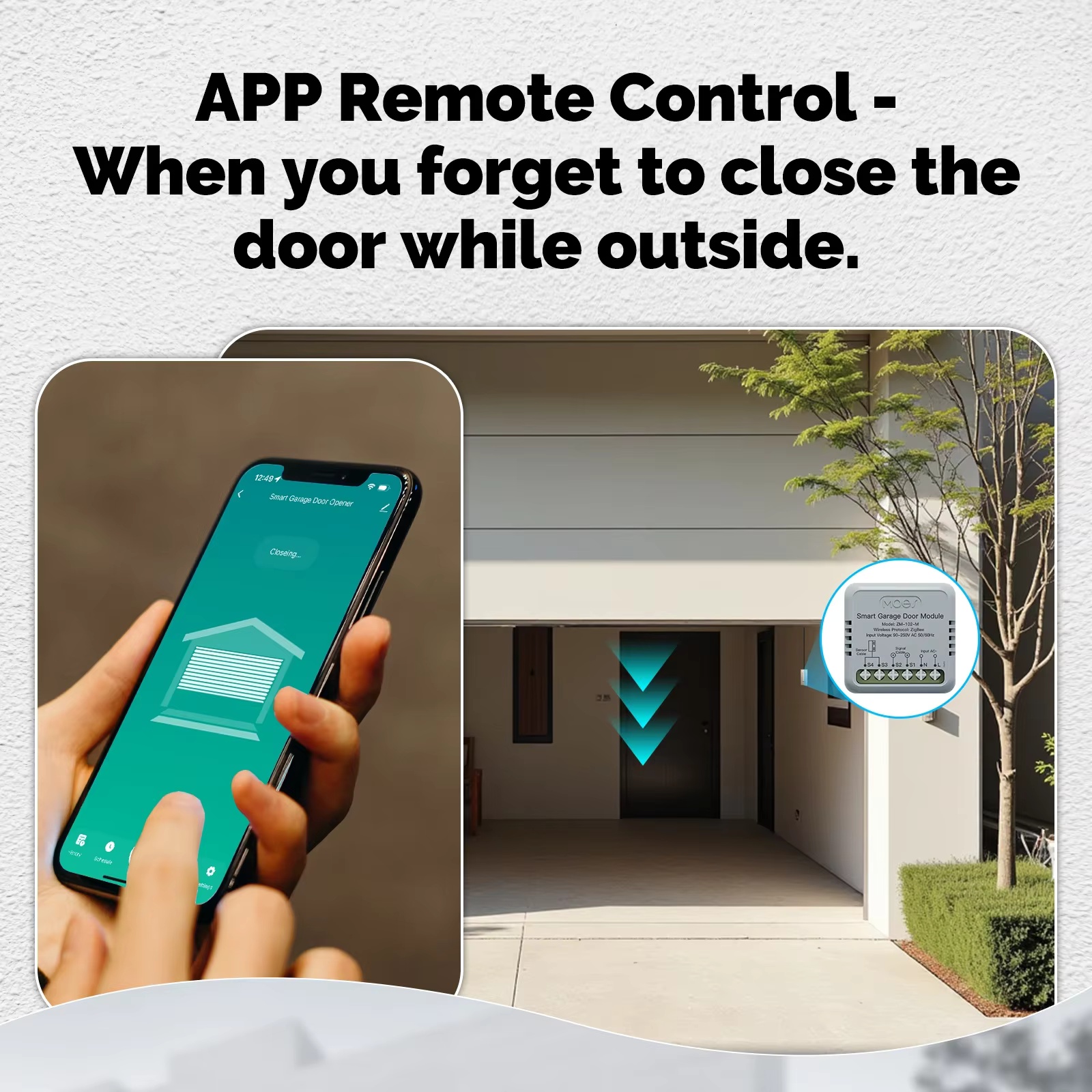 MOES Zigbee Garage Door Contro - огляд і ціна Smart Home Google Assistant