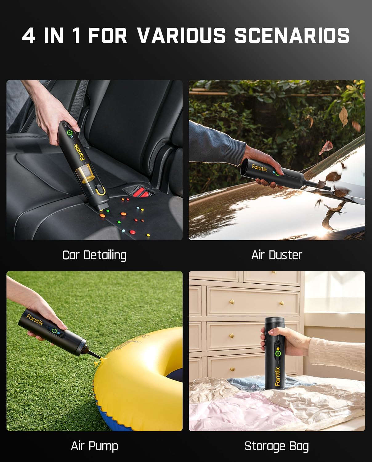 4-in-1 Cordless Handheld Vacuu - огляд і ціна Vacuum Cleaner Smart Home