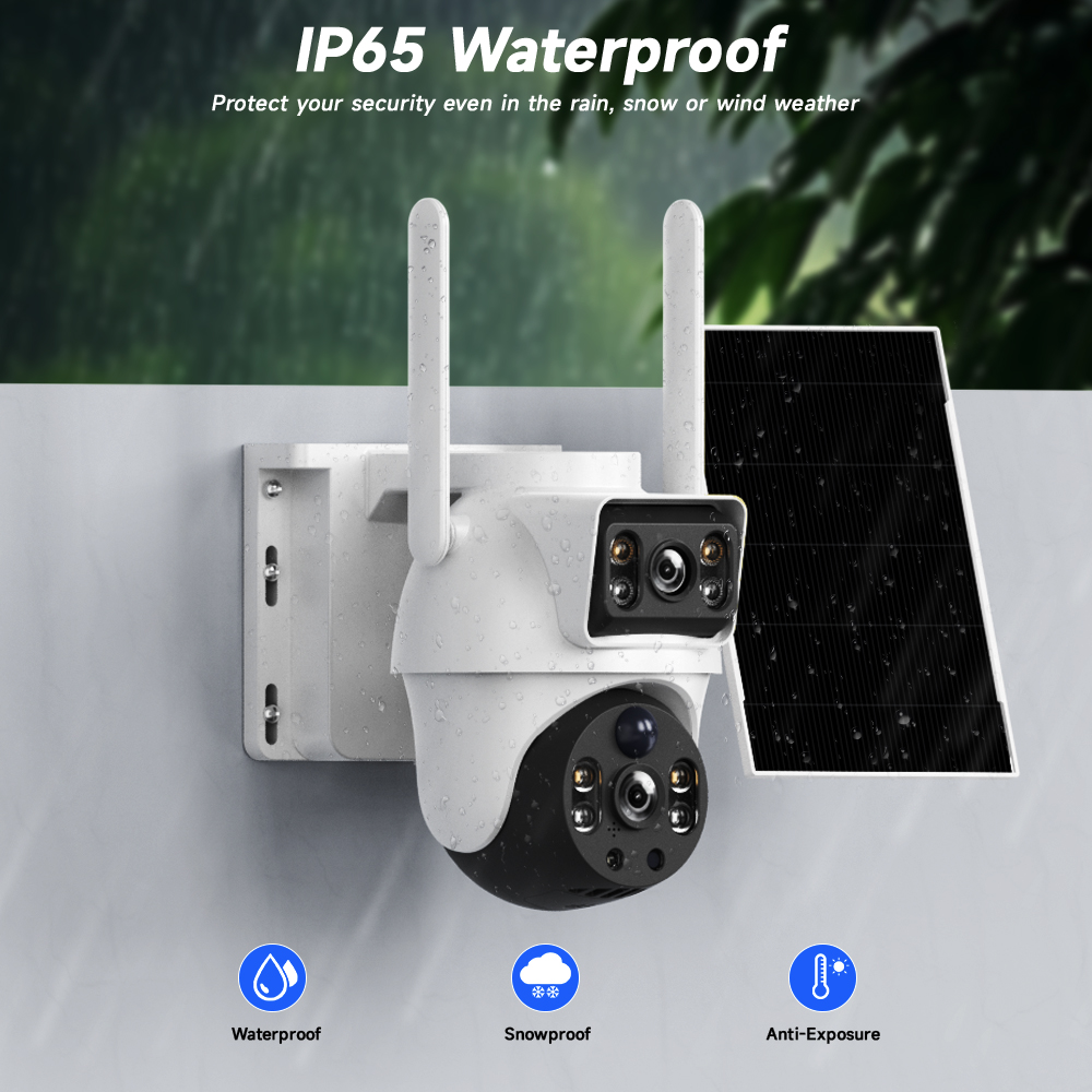 WiFi Solar Camera Dual Lenses  - огляд і ціна Smart Home Battery Camera