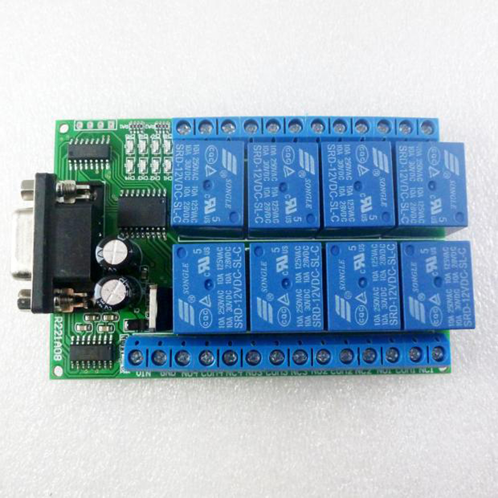 8 Channel DC 12V RS232 Relay B - огляд і ціна Smart Home With Plc
