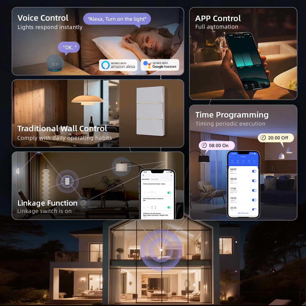 AVATTO 1/2/3/4 Gang WiFi Smart - огляд і ціна Smart Home Google Assistant