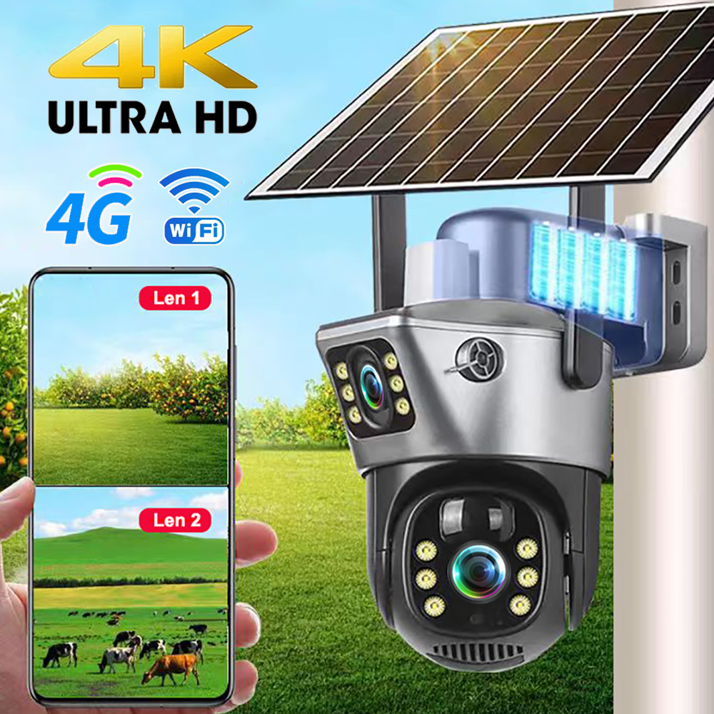 4G / WiFi Solar Camera Dual Le - огляд і ціна Smart Home Battery Camera