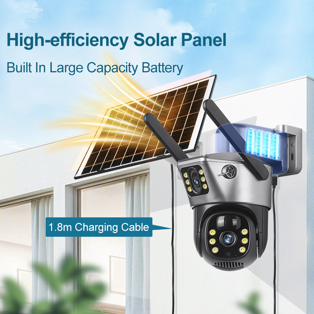 4G / WiFi Solar Camera Dual Le - огляд і ціна Smart Home Battery Camera