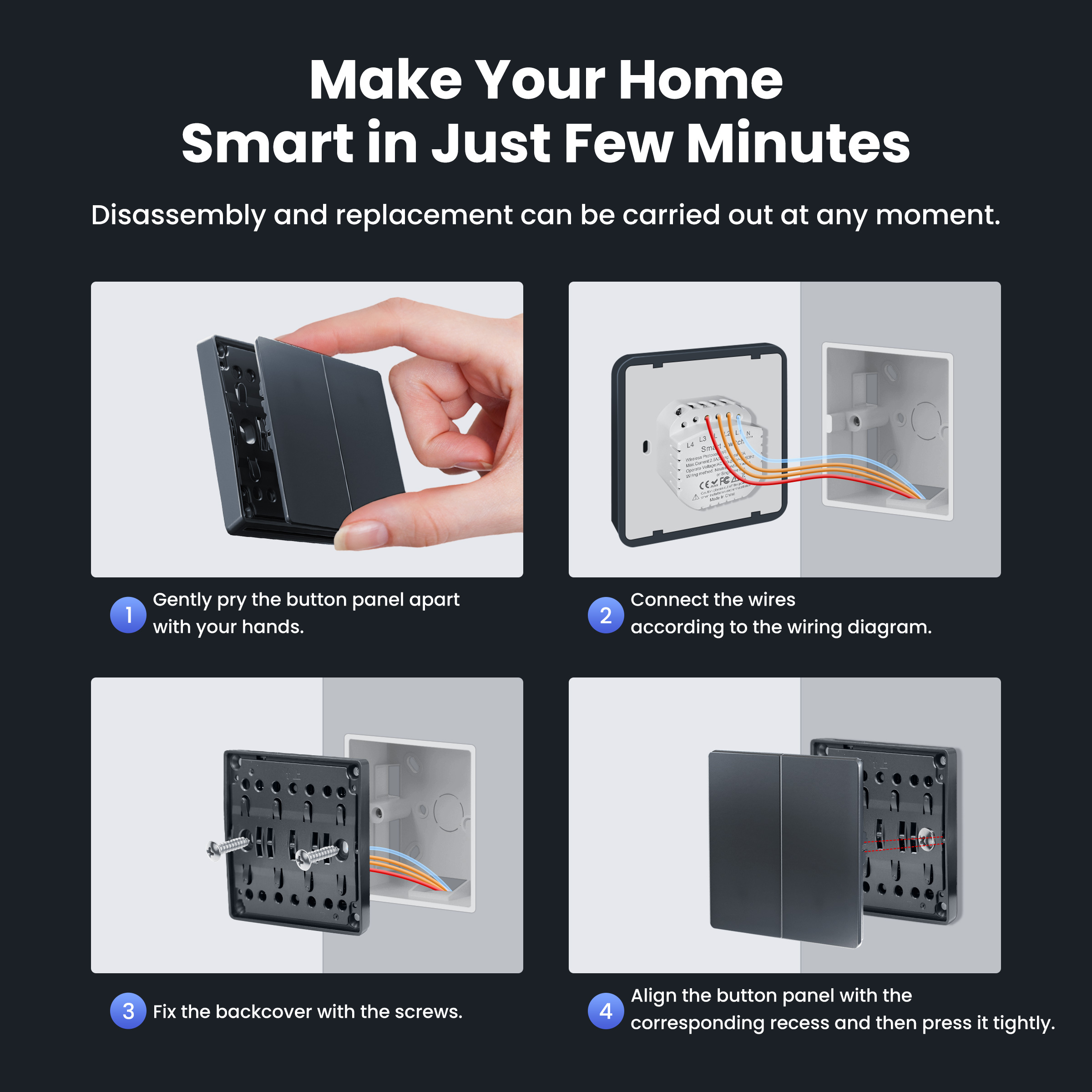 GIRIER Smart Light Switch WiFi - огляд і ціна Smart Home Google Assistant