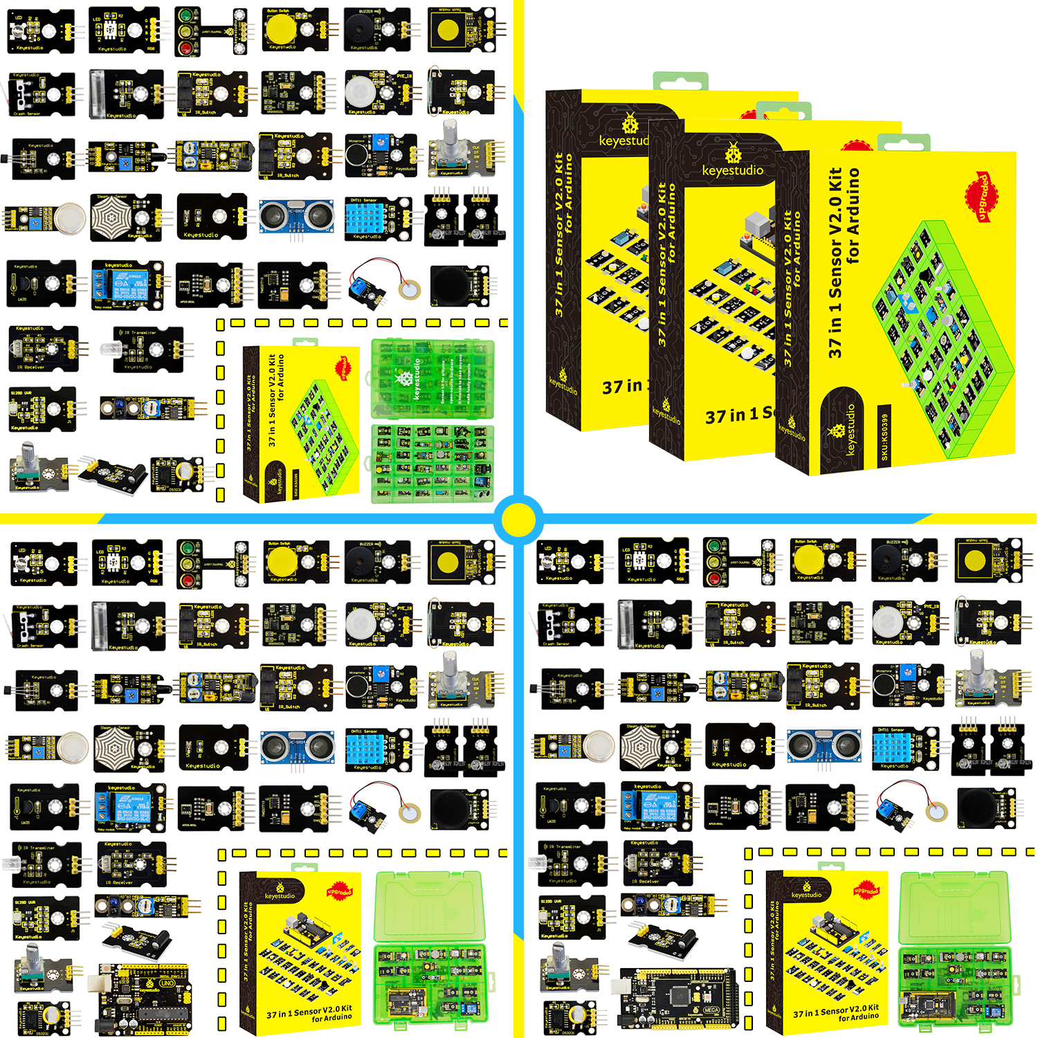 Keyestudio New Sensor Starter  - огляд і ціна Smart Home Kit For Arduino
