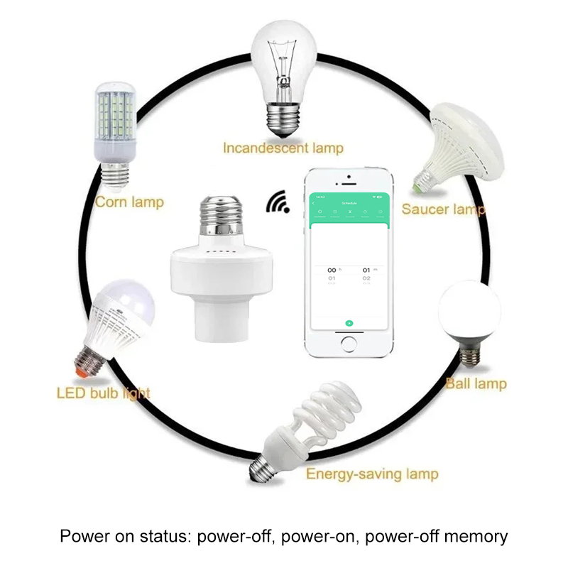 Tuya Smart E27 Socket Switch A - огляд і ціна Smart Home Google Assistant