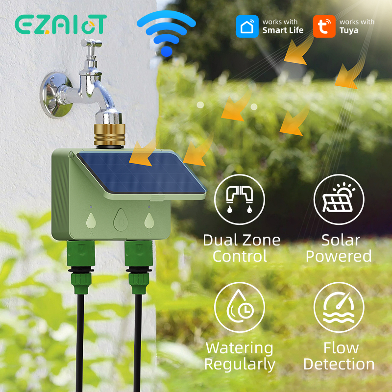 WiFi Water Timer 2 Zone Solar  - огляд і ціна Smart Energy Monitor